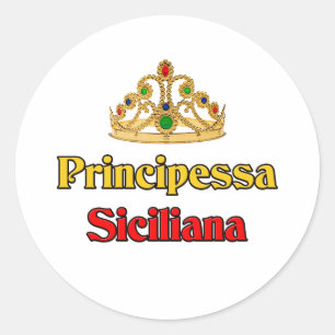 Principessa Siciliana… Runder Aufkleber
