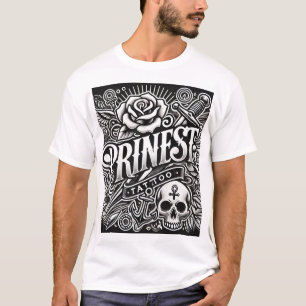 Prinest Tattoo Art T - Shirt Design