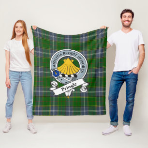 Pringle Clan Abzeichen Tartan Kariert Fleecedecke