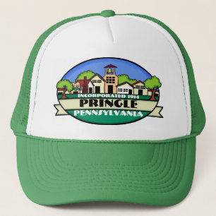 Pringle Pennsylvania Kleinstadt-Grünhut Truckerkappe