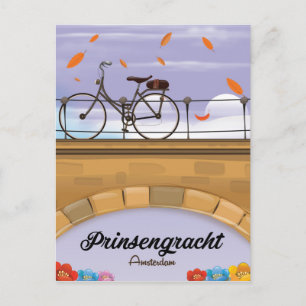 Prinsengracht,Kanal Amsterdam Reiseplakat Postkarte