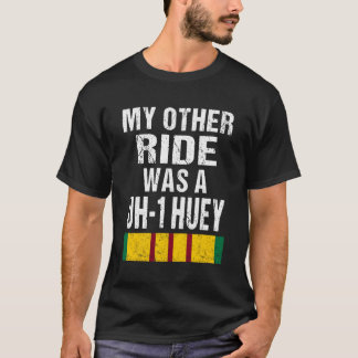 Print auf Vietnam Veteran Biker Ähm-1 Huey Heli T-Shirt