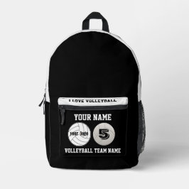 Print Cut Nähen Beutel Mädchen Volleyball weiß sch Bedruckter Rucksack