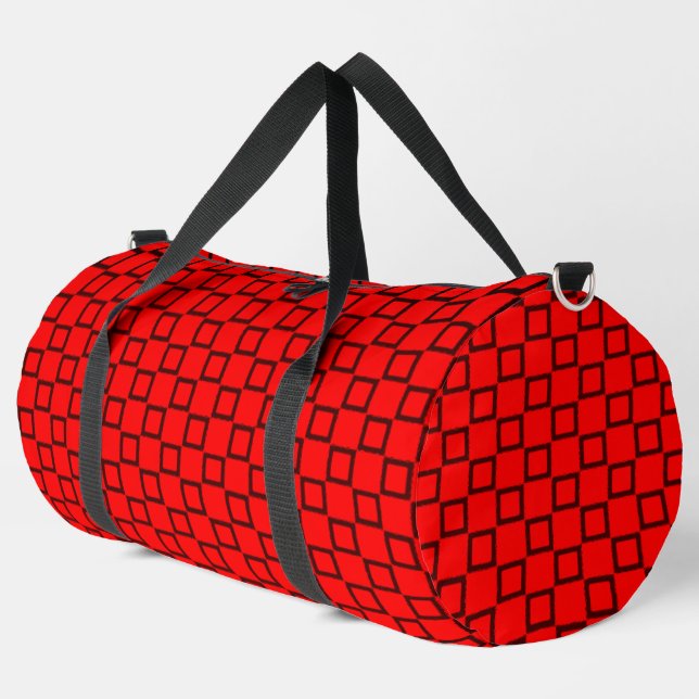 Print Cut Nähen Tasche rot und schwarz moderne Des (Linke Ecke)