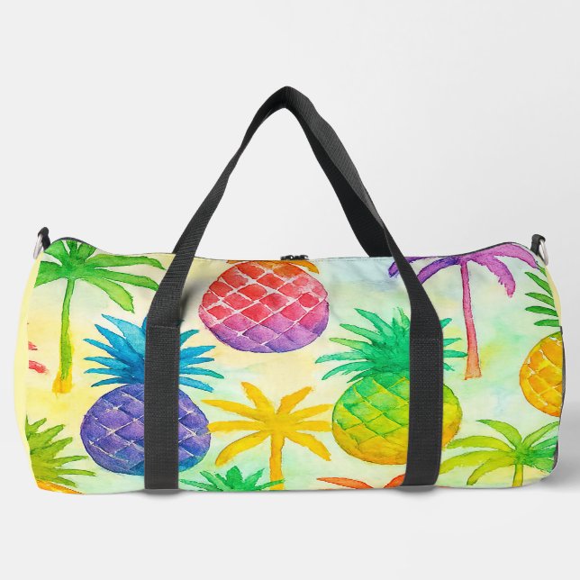 Print Cut Sew Bag Bolso de deporte grande piñas Duffle Bag (Vorderseite)