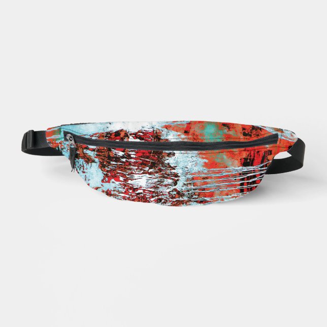 Print Cut Sew Bag – Corrosion Pulse Bauchtasche (Vorderseite)