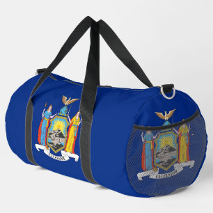 Print Cut Sew Bag mit der Fahne des New Yorker Sta Duffle Bag