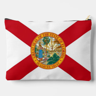 Print Cut Sew Bag mit der Flagge Floridas, USA Zubehörtasche
