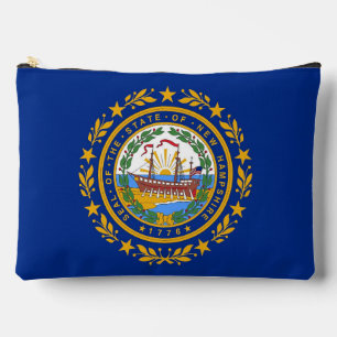 Print Cut Sew Bag mit der Flagge New Hampshire, US Zubehörtasche