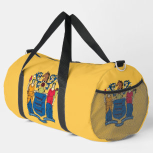 Print Cut Sew Bag mit der Flagge New Jersey, USA Duffle Bag