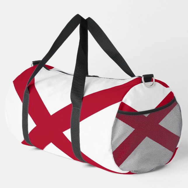 Print Cut Sew Bag mit der Flagge von Alabama, USA Duffle Bag (Rechte Ecke)