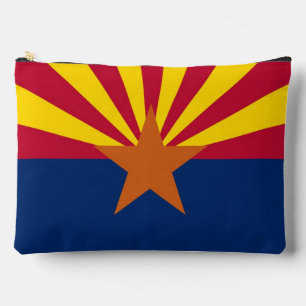 Print Cut Sew Bag mit der Flagge von Arizona, USA Zubehörtasche