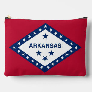 Print Cut Sew Bag mit der Flagge von Arkansas, USA Zubehörtasche