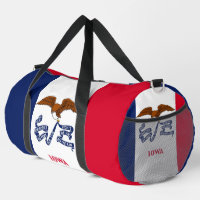 Print Cut Sew Bag mit der Flagge von Iowa, USA