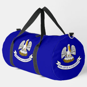 Print Cut Sew Bag mit der Flagge von Louisiana, US Duffle Bag