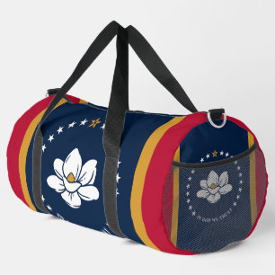 Print Cut Sew Bag mit der Flagge von Mississippi, Duffle Bag