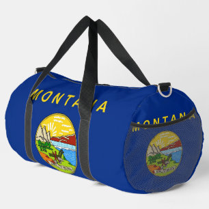 Print Cut Sew Bag mit der Flagge von Montanai, USA Duffle Bag
