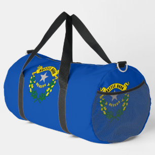 Print Cut Sew Bag mit der Flagge von Nevada, USA Duffle Bag