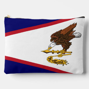 Print Cut Sew Bag mit Fahne von American Samoa, US Zubehörtasche