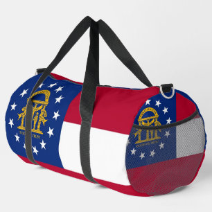 Print Cut Sew Bag mit Flagge in Georgia, USA Duffle Bag