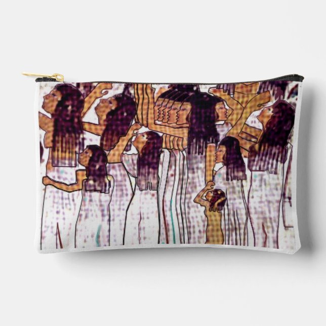 Print Cut Sew Bag with Egyptian Women Zubehörtasche (Vorderseite)