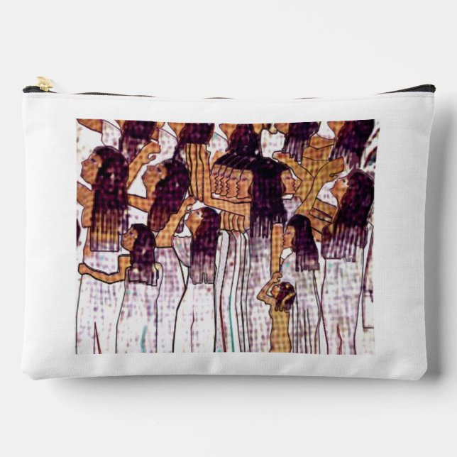 Print Cut Sew Bag with Egyptian Women Zubehörtasche (Vorderseite)
