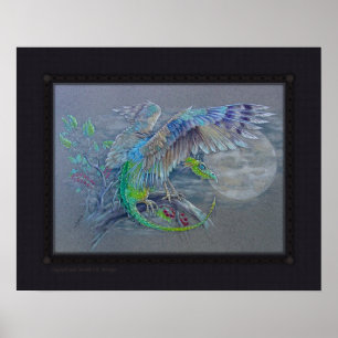 Print - Der "Grüne Vogeldrache" Poster