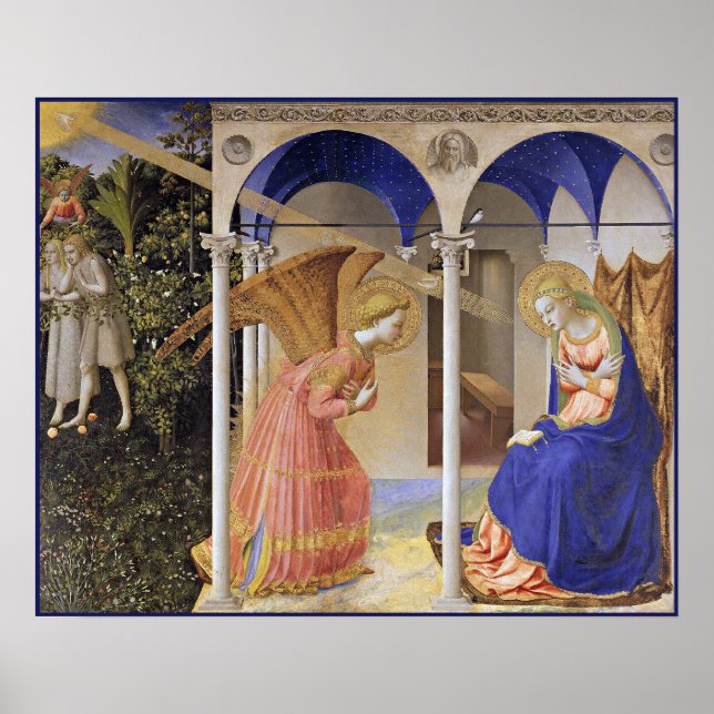Print: Die Ankündigung von Fra Angelico Poster (Vorne)