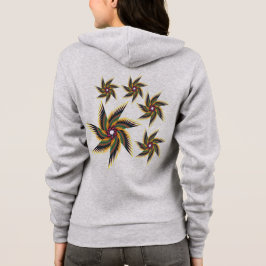 print flora hoodie