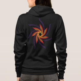 print flora women hoodie