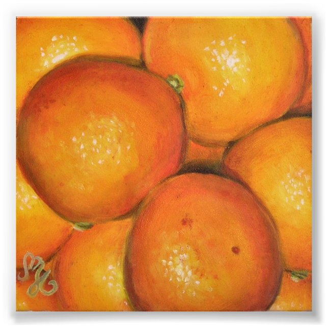 Print, Foto, 8 x 8", Orange Fotodruck (Vorne)