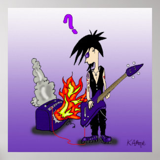Print "Goth to a Flame" - von Kev Moore Poster