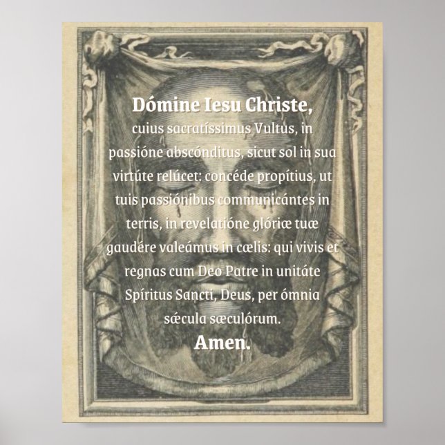 Print "Holy Face Collect" Poster (Vorne)