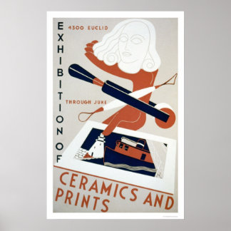 Print & Keramiken Expo 1938 WPA Poster