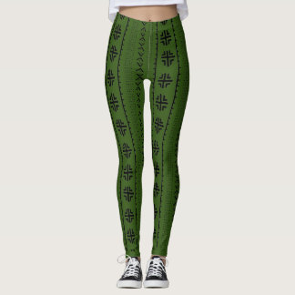 Print-Leggings für afrikanische Mud Cloud Leggings