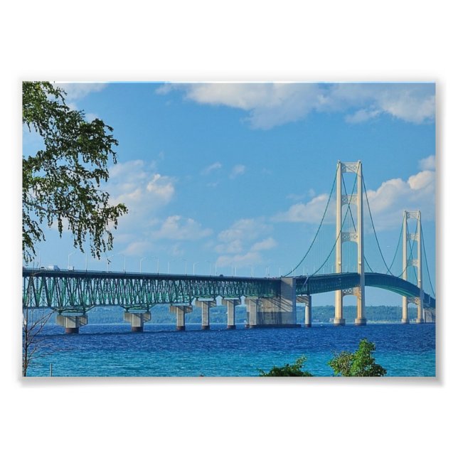 Print Mackinac Bridge Fotodruck (Vorne)