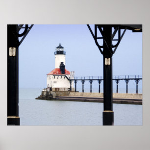 Print - Michigan City East Pierhead LIght Poster
