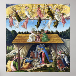 Print: Mystic Nativity (Detail) von Botticelli Poster