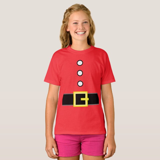Print on Demand Funny Christmas Santa ELF SUIT  T-Shirt (Vorne ganz)