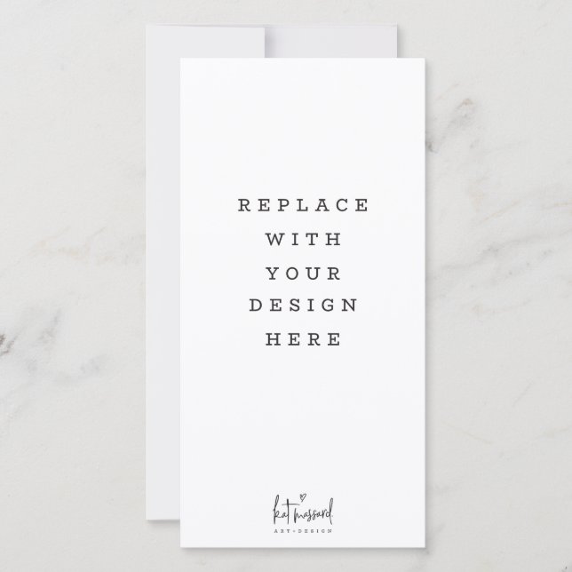 PRINT ORDER 4 x 8 inch Hochformat Dankeskarte (Vorderseite)