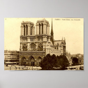 Print - Paris, Notre Dame Poster