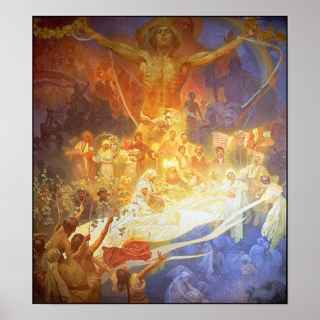 Print/Poster: Mucha - Apotheose der Slawen Poster (Vorne)