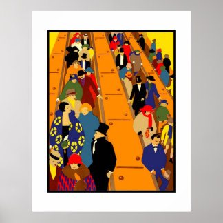 Print Retro London Vintage Image Poster