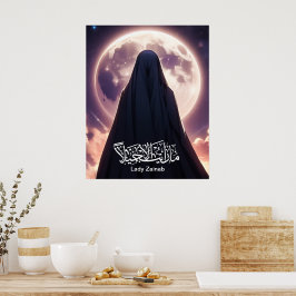 Print Simulation Lady zainab Poster