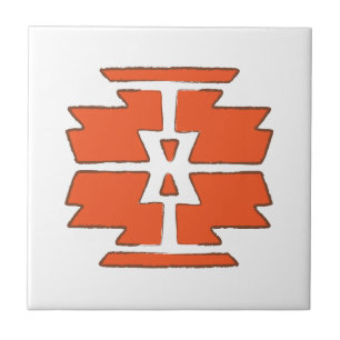 Print - Südwestindisches Design Fliese