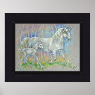 Print - Unicorn & Baby Poster