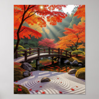 Print, Value Tranquil Zen GardPoster Papier (Matte Poster