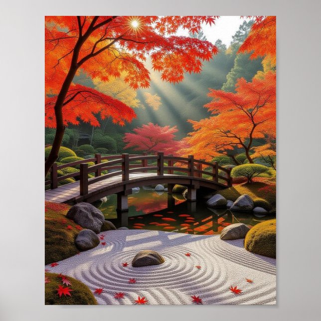 Print, Value Tranquil Zen GardPoster Papier (Matte Poster (Vorne)