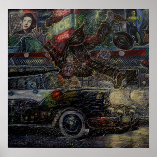 print-Vato Erreichbarkeit per Auto c'07 Adan Herna Poster