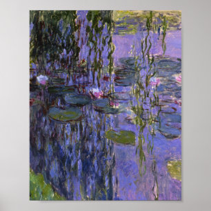 Print - Wasser-Lilien von Claude Monet Poster